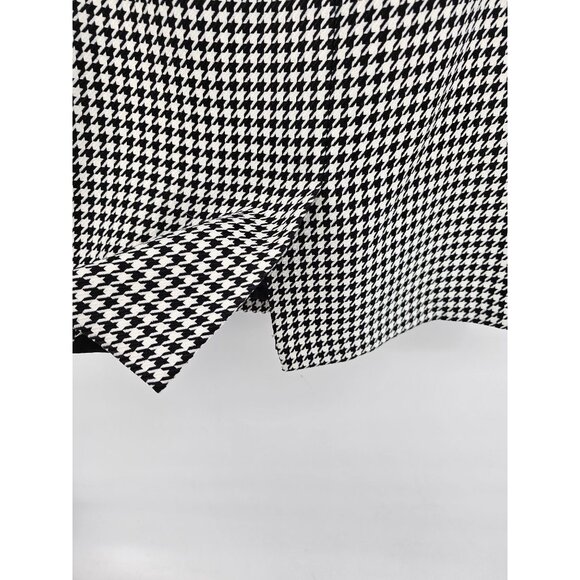 Kasper Womens Houndstooth Pencil Skirt Size 16 100% Polyester Black & White - Picture 3 of 7